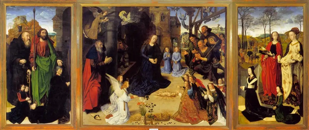 Portinari Triptych (Portinari Altarpiece), Hugo van der Goes. (1475)