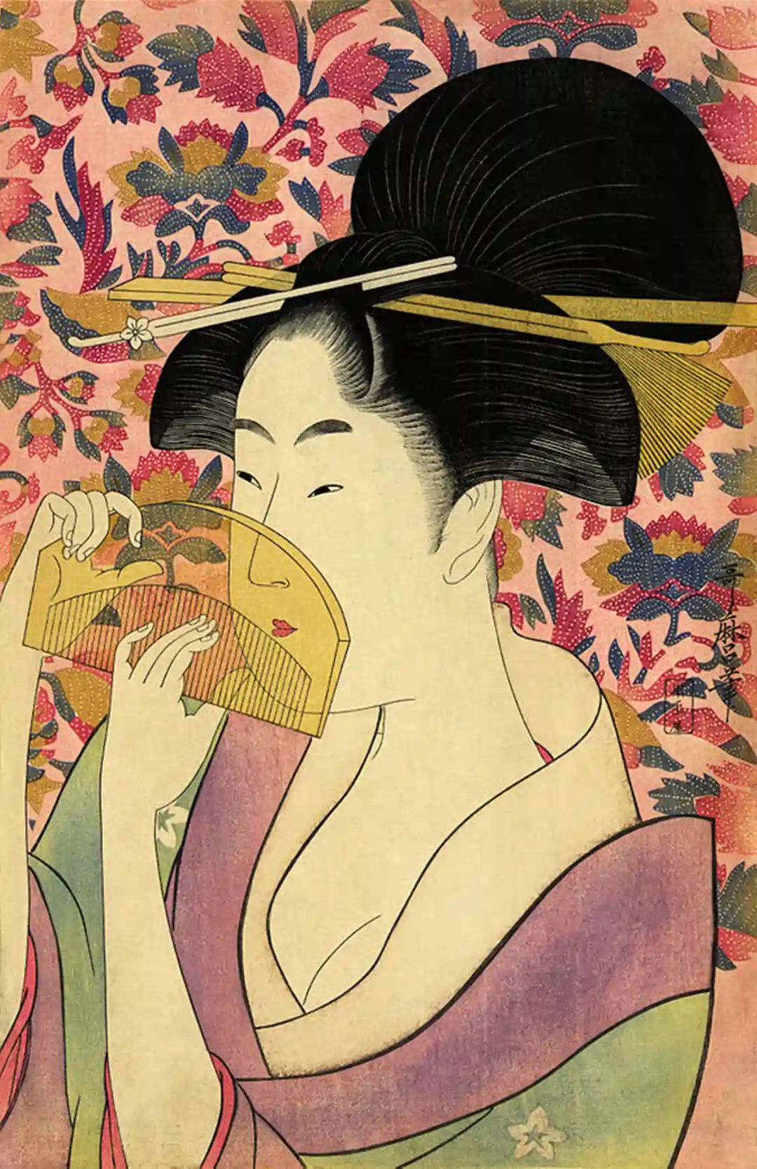 Utamaro Kushi, A Woodcut Entitled Kushi. (1780-1789)