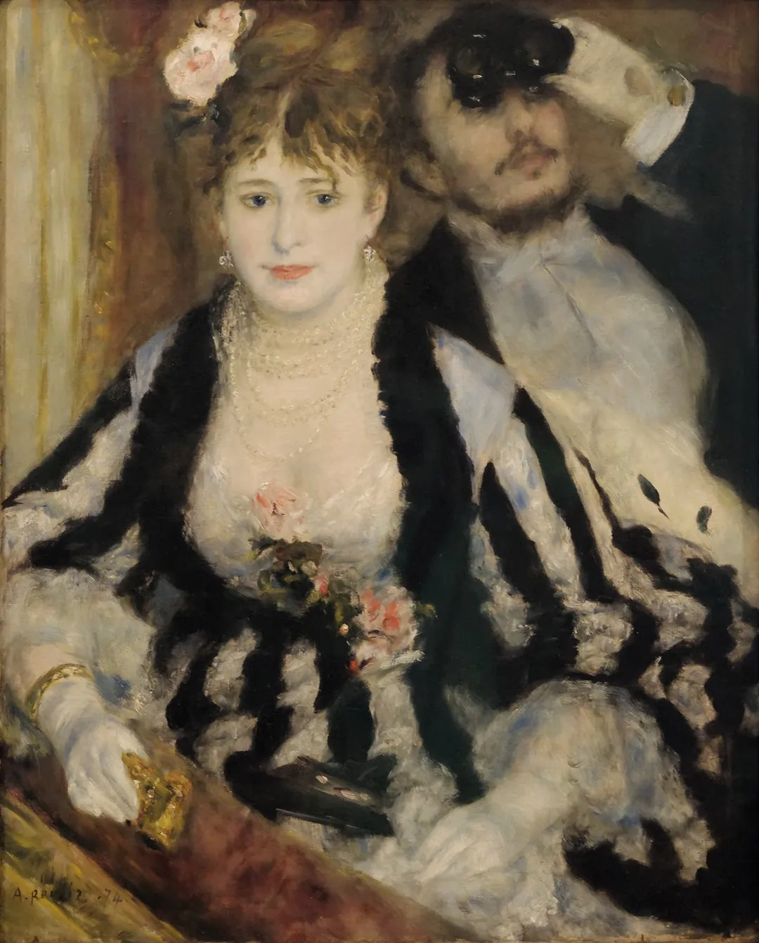 Pierre Auguste Renoir, La Loge. (1874)