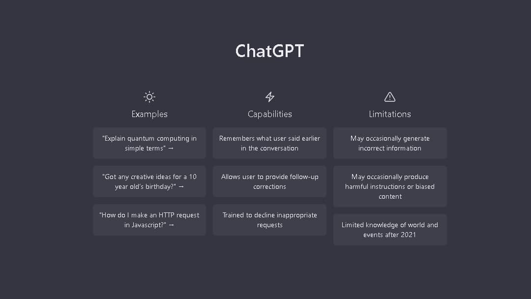 ChatGPT arayüz görünümü