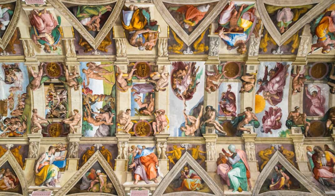 Michelangelo'nun Sistina Şapeli freskleri incelemesi