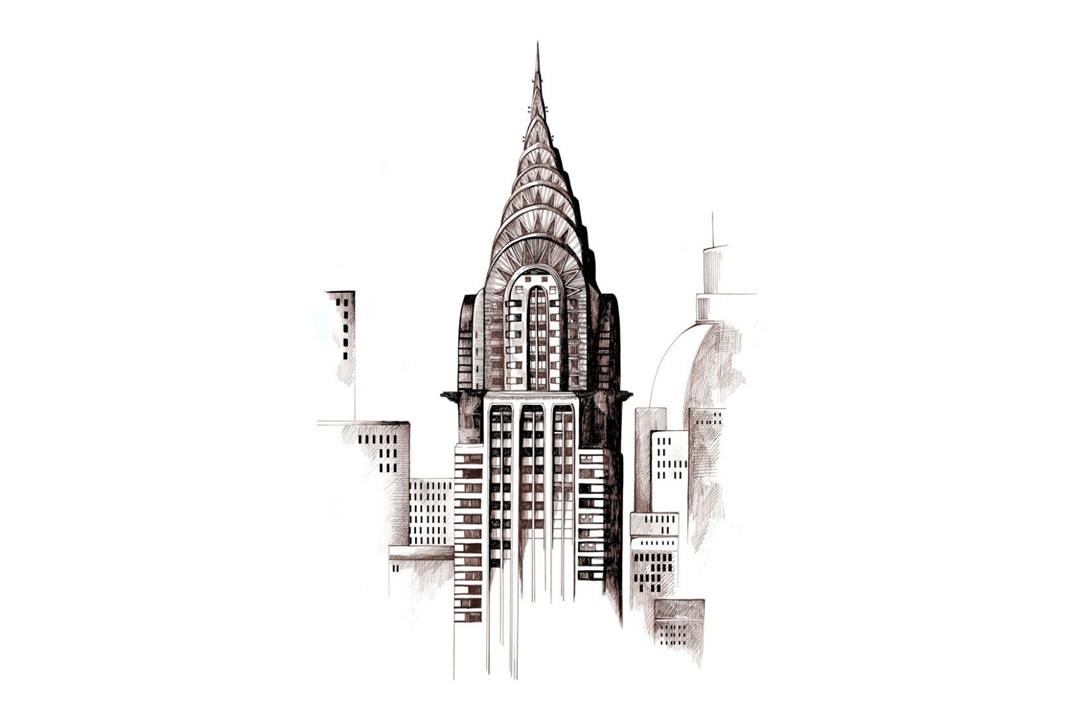 Empire State - Eskiz - Art Deco