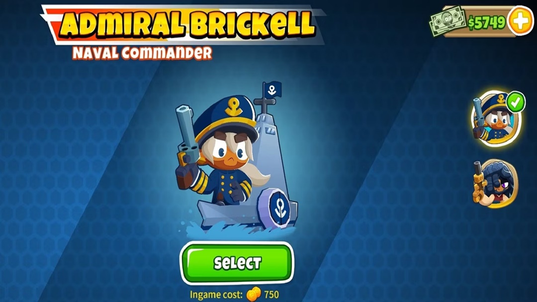 Bloons TD6 Amiral Brickell