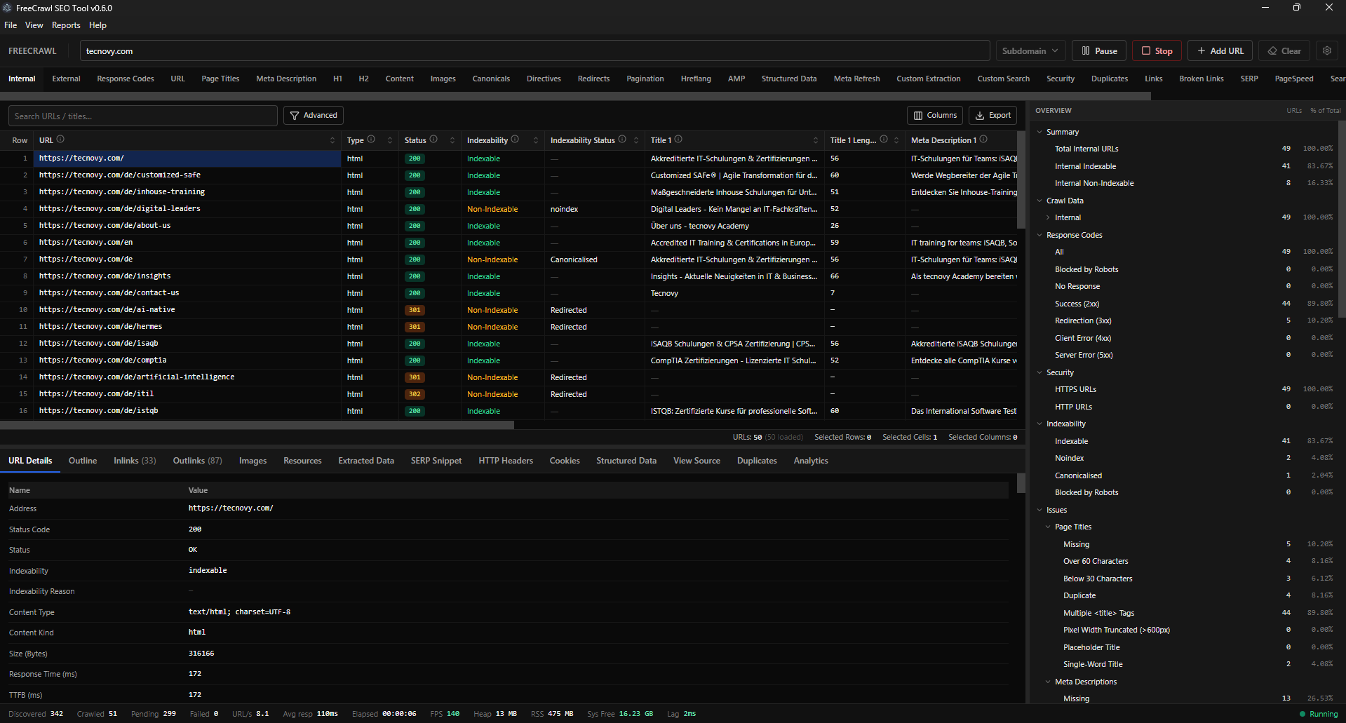 FreeCrawl SEO Tool