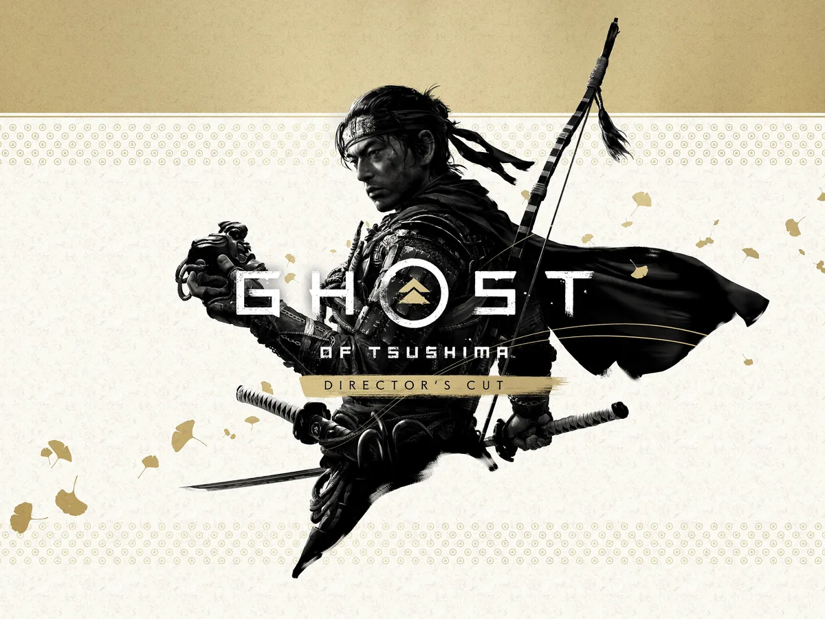 Ghost of Tsushima Directors Cut resmi oyun kapak gorseli - samuray karakteri Jin Sakai