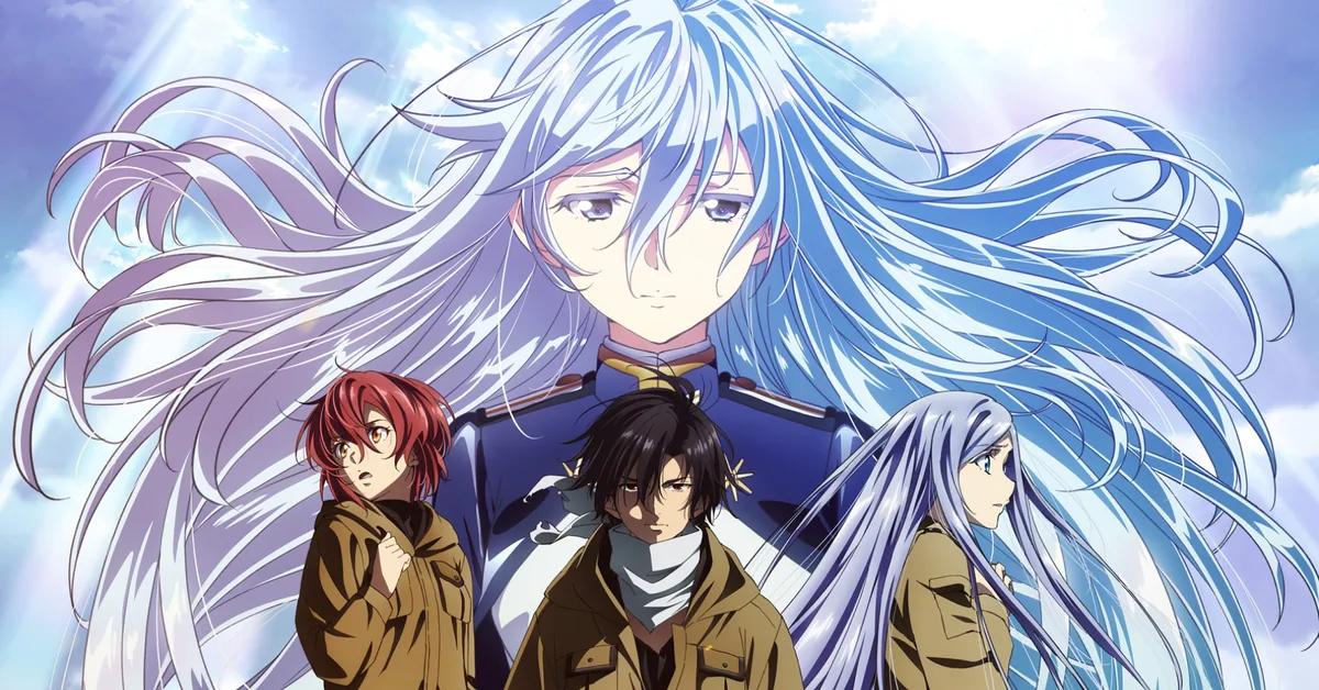 86 Eighty-Six anime resmi key visual Shin Lena Juggernaut savas robotu A-1 Pictures distopya