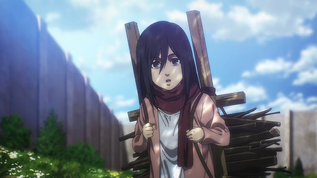 Attack on Titan benzeri anime serileri kapak gorseli Mikasa Ackerman MAPPA key art
