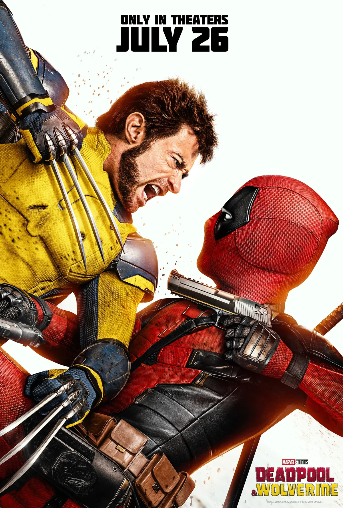 Deadpool and Wolverine 2024 filmi Ryan Reynolds ve Hugh Jackman resmi MCU sinema afisi