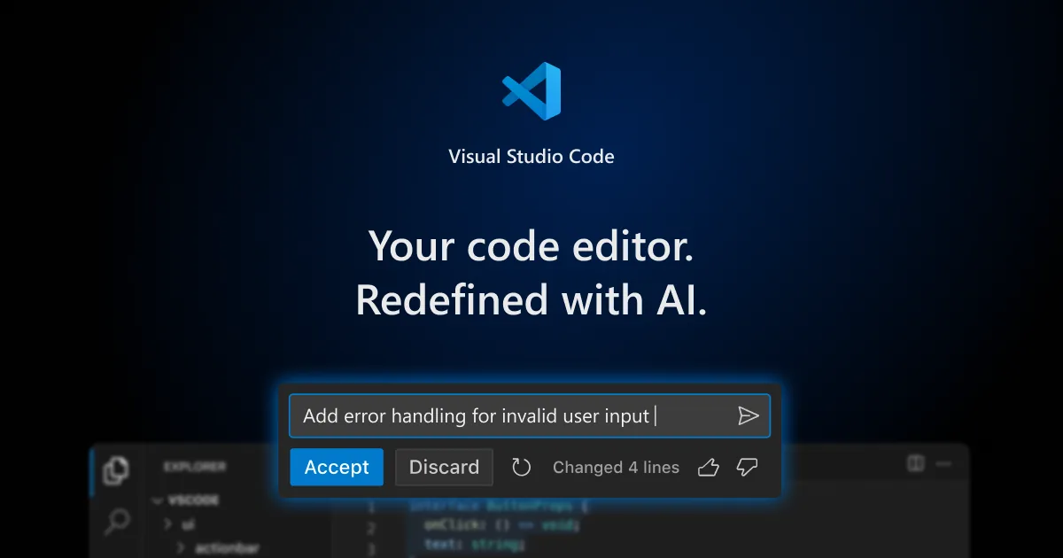 AI kod asistanlari 2026 - VS Code Redefined with AI yapay zeka destekli kod gelistirme