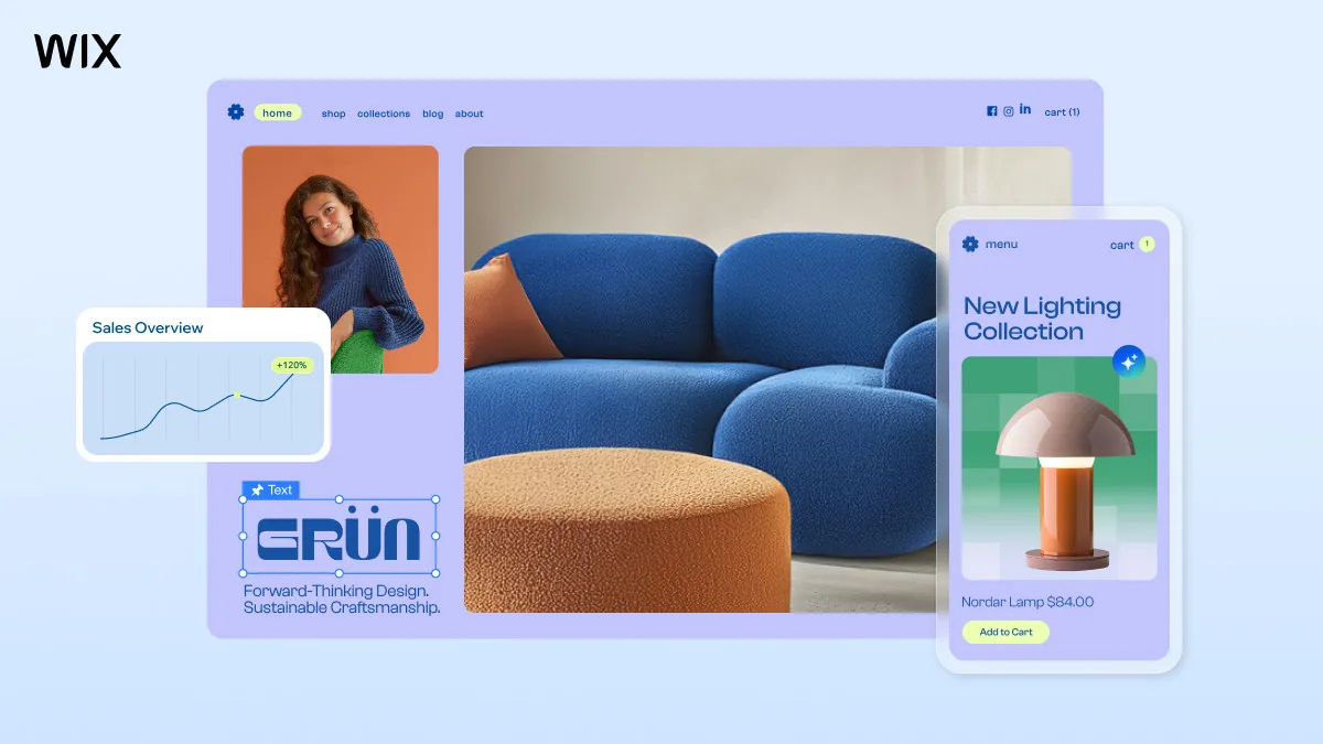 Wix e-ticaret mağaza platformu resmi tanıtım görseli