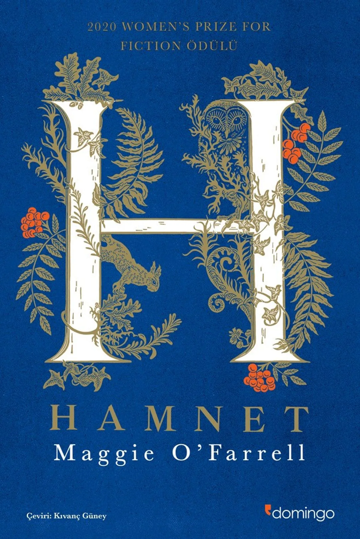 Maggie O'Farrell - Hamnet romanının Türkçe kitap kapağı (Domingo Yayınevi, 2026)