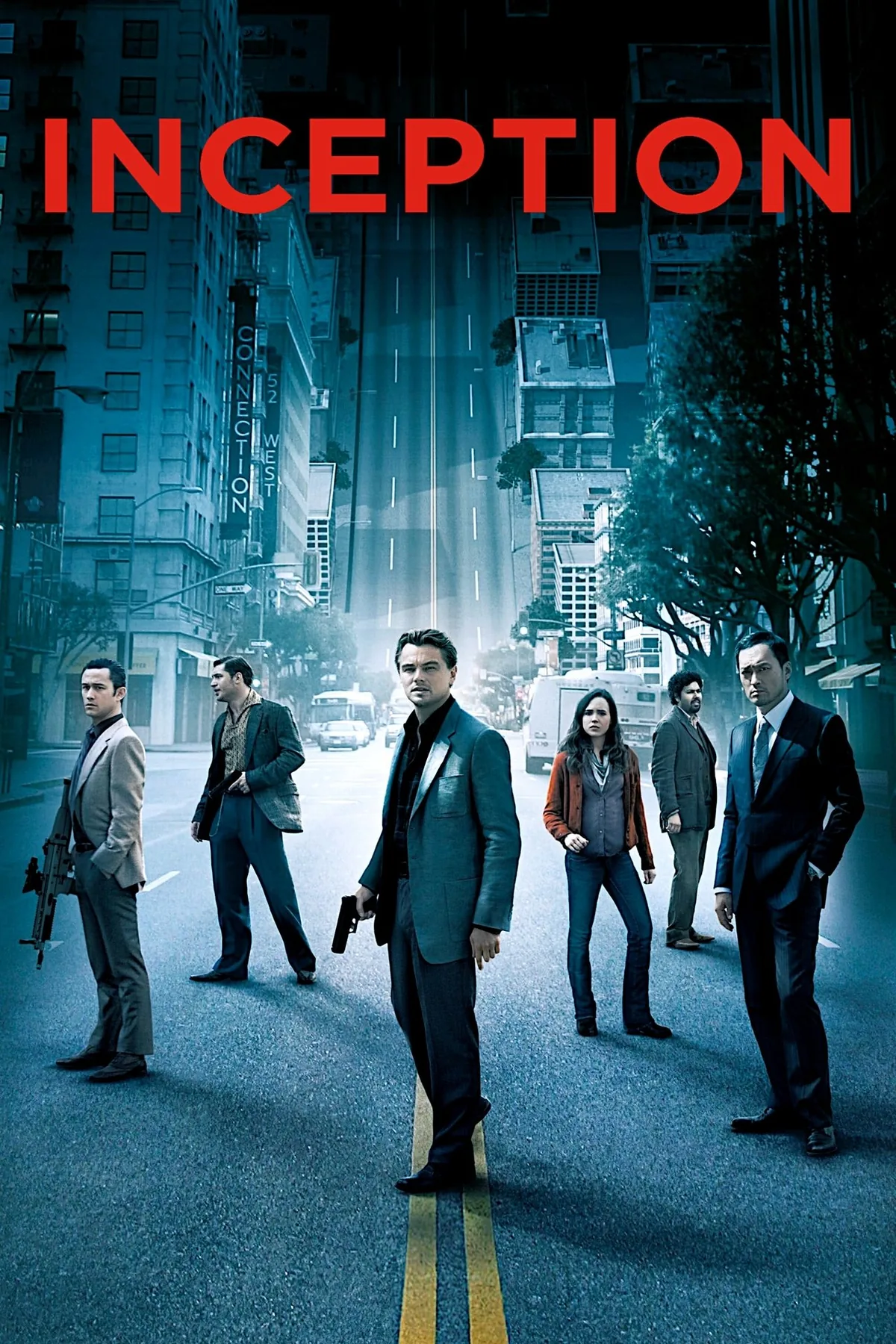 Inception (Baslangic, 2010) resmi film posteri — Christopher Nolan imzali bilim kurgu gerilimi