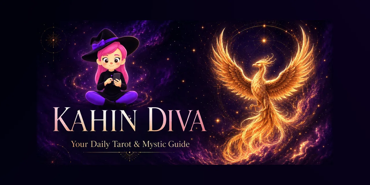 Kahin Diva tarot ve burc uygulamasi — yapay zeka destekli gunluk tarot fali uygulamasi resmi tanitim gorseli