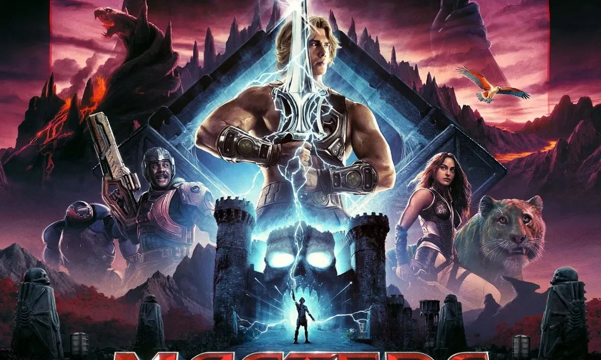Kainatin Hakimleri 2026 filmi resmi afisi - He-Man Guc Kilici ile