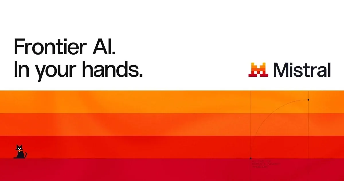 Mistral AI resmi marka ve logo gorseli - Fransiz acik AI modeli