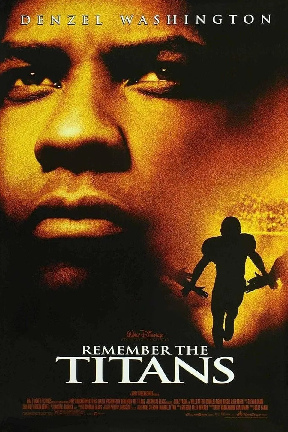 Remember the Titans 2000 film afisi - Denzel Washington ile gercek olaylara dayanan tarihi spor draması