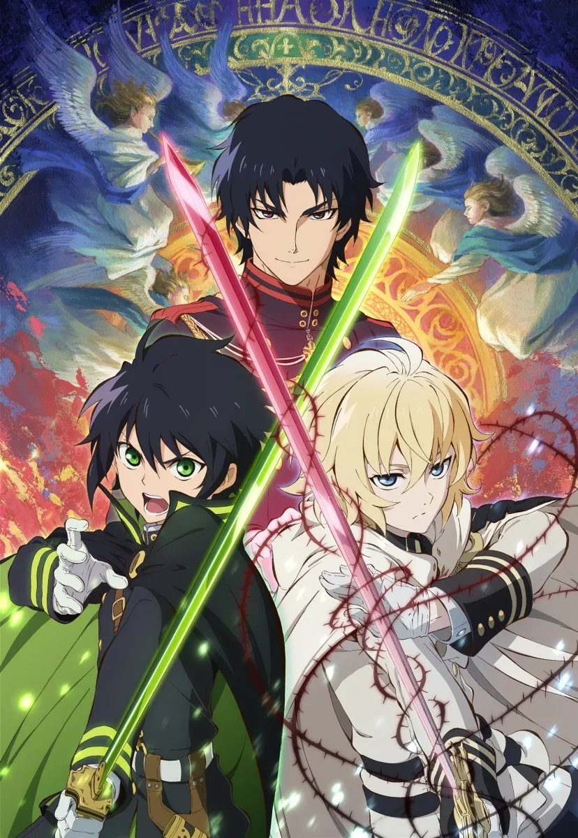 Seraph of the End Owari no Seraph anime resmi key visual Yuichiro Hyakuya vampir post-apokaliptik Wit Studio