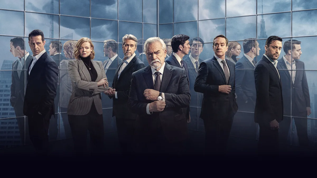 Succession dizisi resmi hero gorseli — Roy ailesi guc savasasi