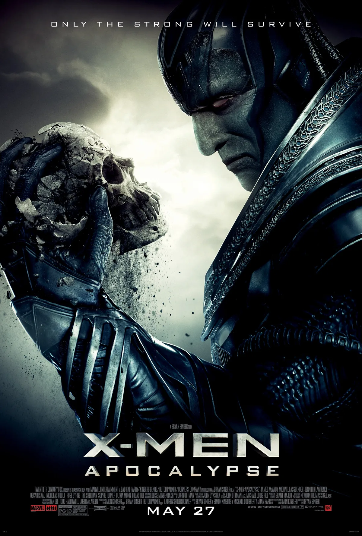 X-Men Apocalypse 2016 filmi kotu karakter Apocalypse resmi sinema afisi