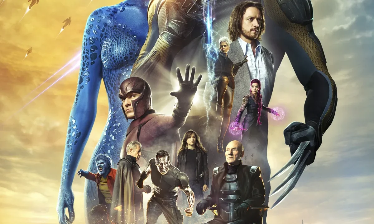 X-Men Days of Future Past 2014 filmi resmi tanitim afisi - tum seriyi temsil eden kapak gorseli