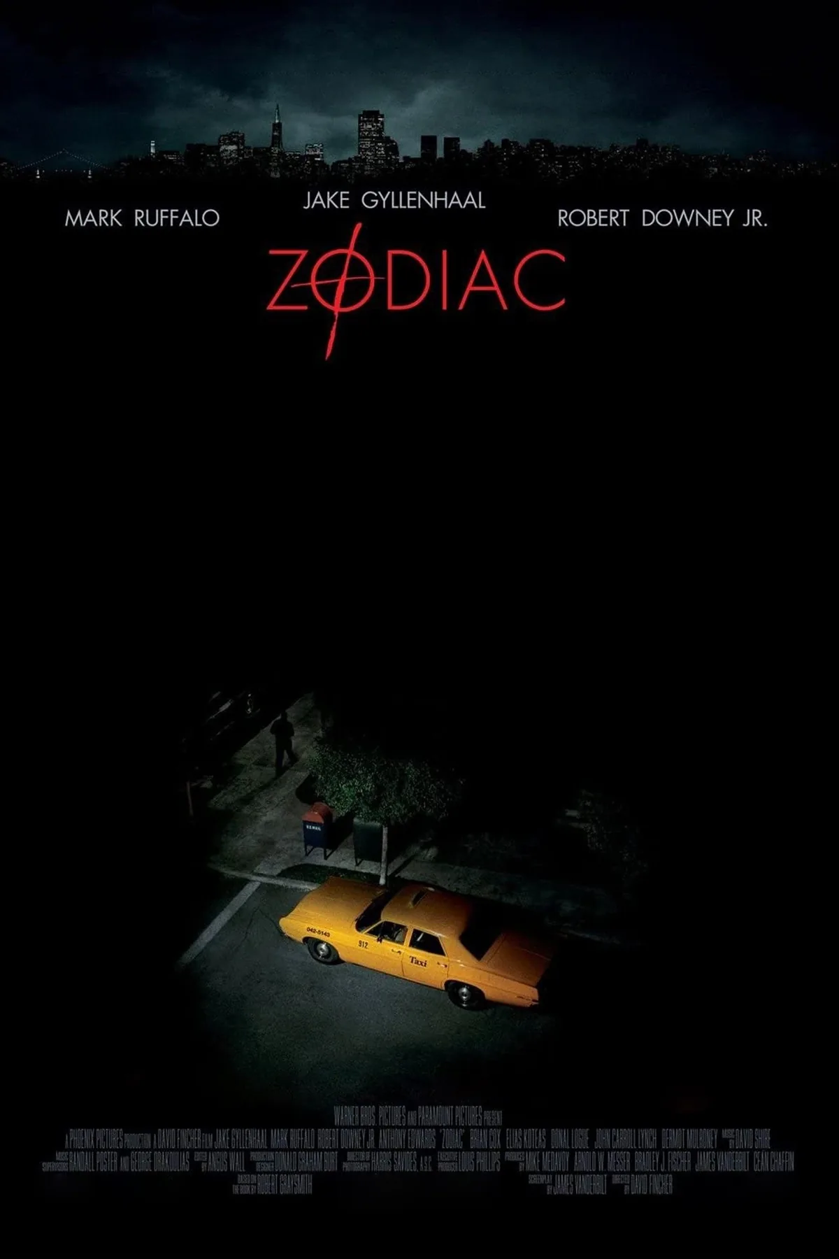 Zodiac 2007 film afisi - David Fincher yonetiminde Jake Gyllenhaal ile Zodiac Katilinin cozulemez sorusturmasi
