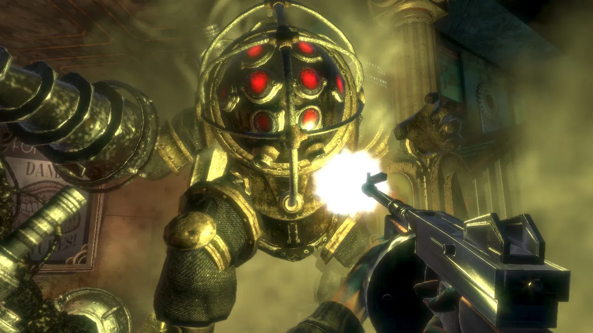 BioShock oyununda Rapture şehrinde oyuncunun karşısına çıkan zırhlı dev düşman Big Daddy