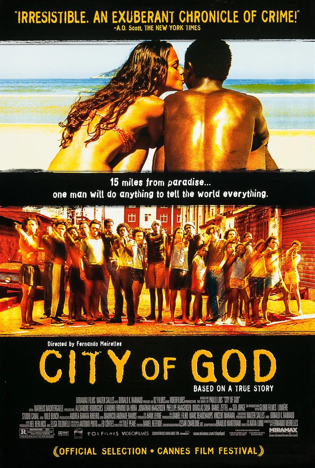 City of God (Cidade de Deus, 2002) filminin resmi afişi