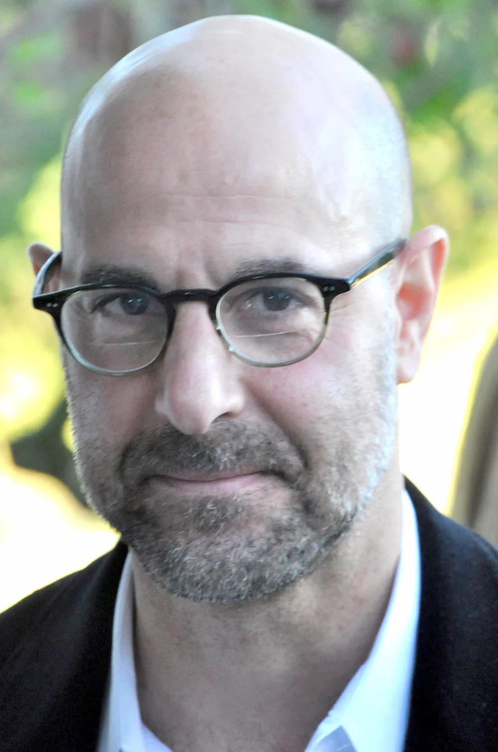 Dr. Abraham Erskine karakterini canlandıran oyuncu Stanley Tucci'nin portresi