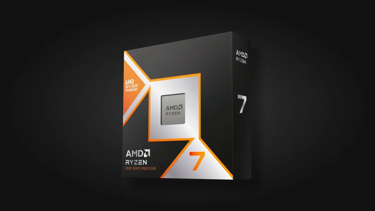 AMD Ryzen 7 9800X3D işlemci kutusu, AM5 platformu için 3D V-Cache teknolojili oyun işlemcisi