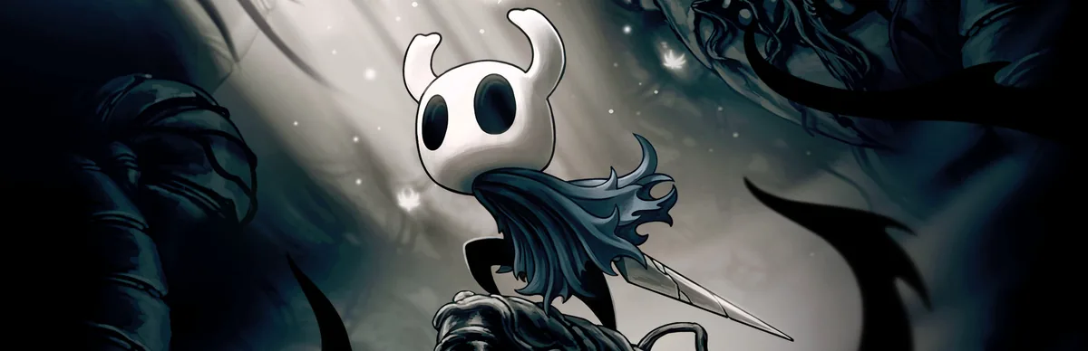 Metroidvania türünü temsil eden karanlık ve atmosferik Hollow Knight resmi görseli