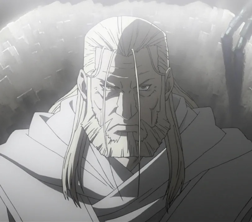 Fullmetal Alchemist: Brotherhood'dan Father'ın beyaz saçlı ve güç dolu homunculus görünümü