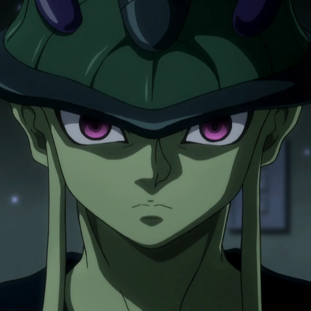Hunter x Hunter'dan Kimera Karınca Kralı Meruem'in otoriter ve delici bakışı