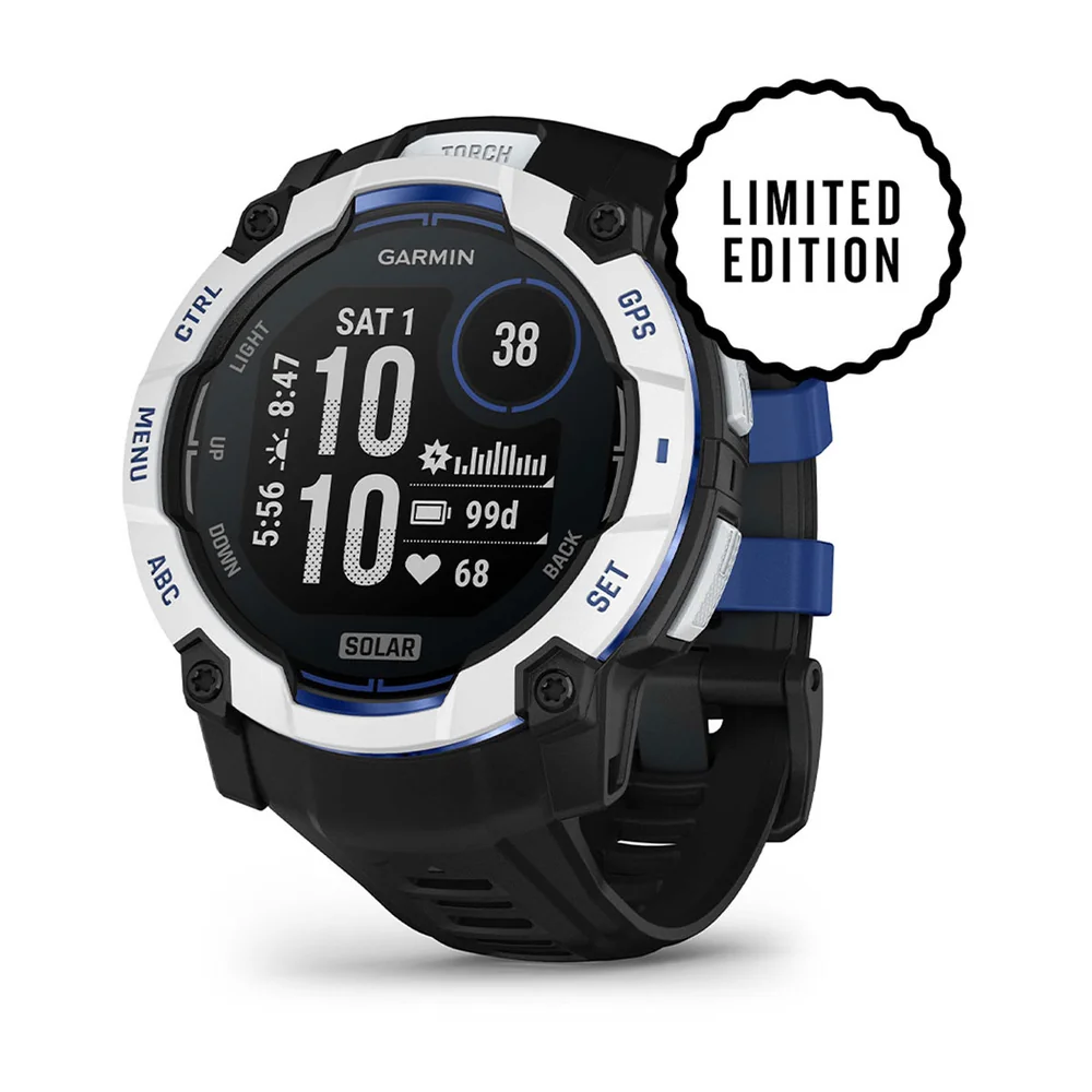 Garmin Instinct 3 Solar akıllı saatin MIP (Memory-in-Pixel) transflektif ekranının yakın çekimi