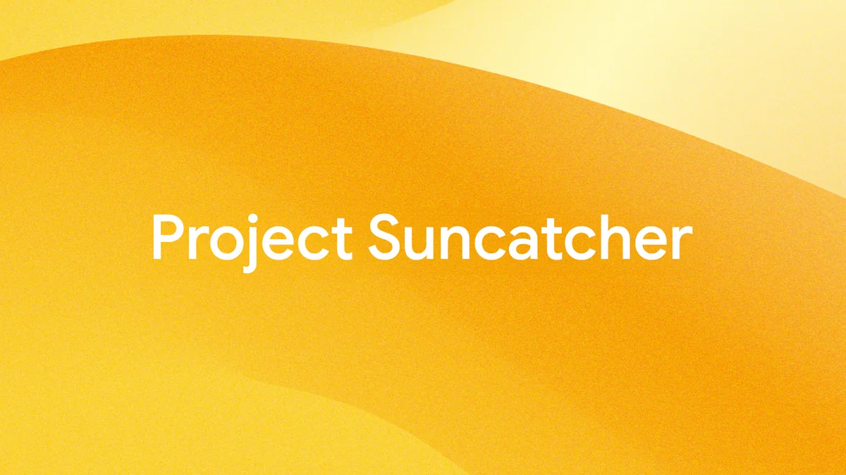 Google Project Suncatcher resmi görsel kimliği: güneş enerjili TPU uydularından oluşan yörünge konstelasyonu araştırma programının logosu