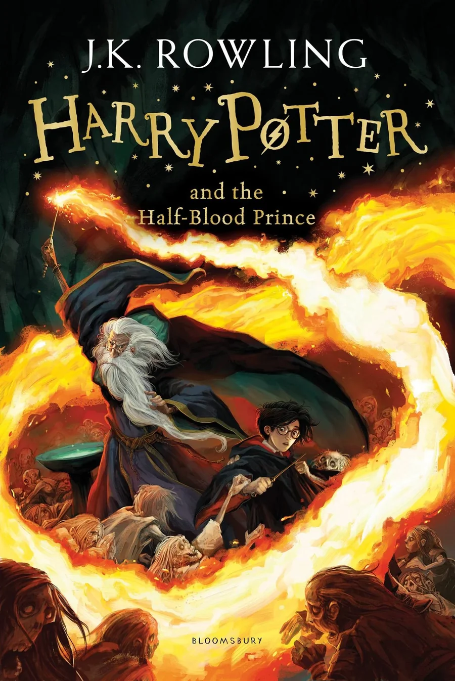 Harry Potter ve Melez Prens kitabının resmi Bloomsbury kapak görseli