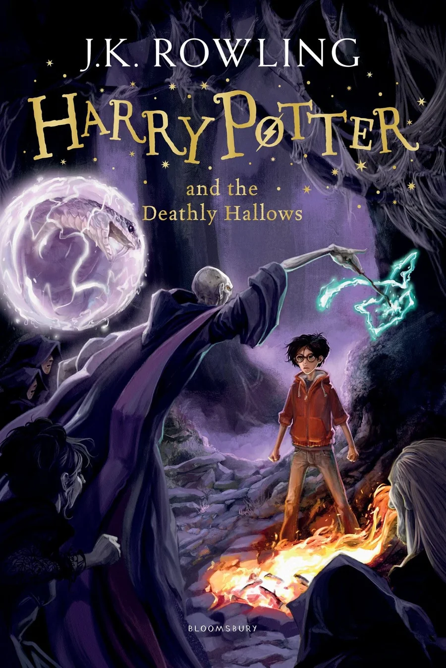 Harry Potter ve Ölüm Yadigârları kitabının resmi Bloomsbury kapak görseli