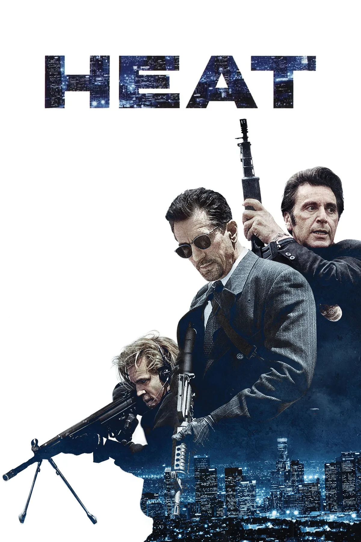 Michael Mann'in yönettiği Heat (1995) filminin resmi afişi