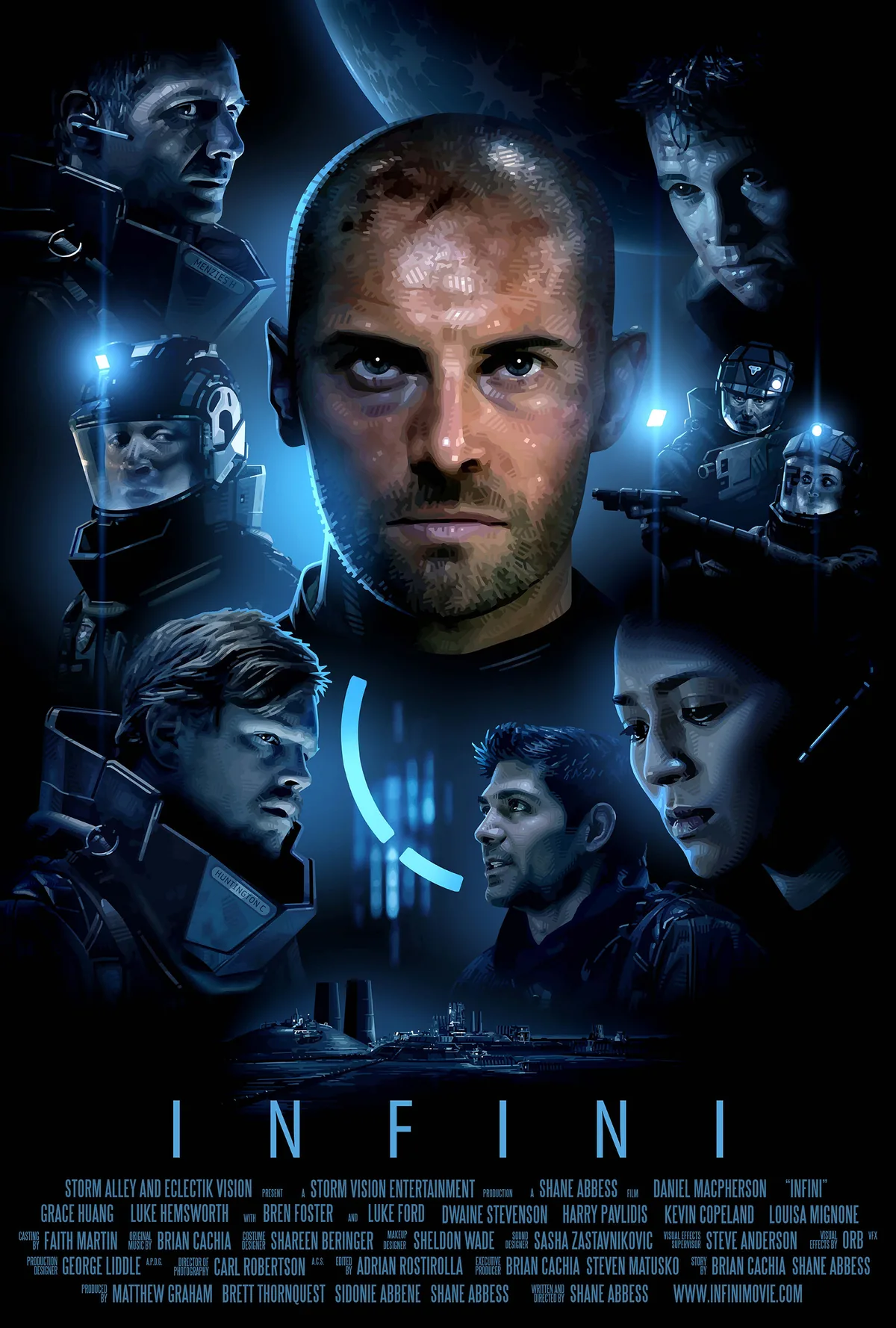 Shane Abbess'in yönettiği Infini (2015) filminin resmi afişi