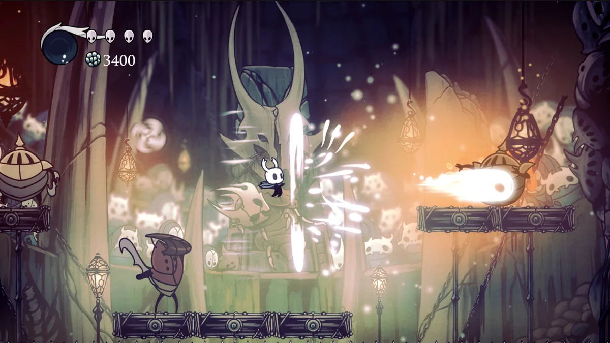 Hollow Knight oyununda ana karakter The Knight'ın Hallownest dünyasındaki resmi ekran görüntüsü