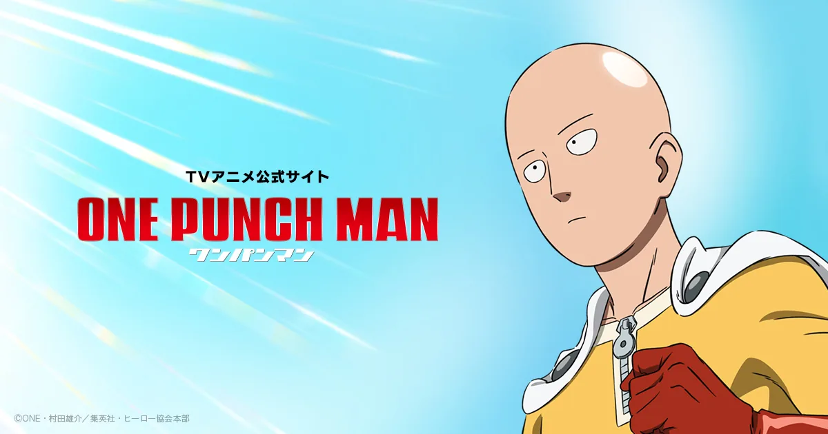 One-Punch Man anime resmi görselinde Saitama - ilk sezondan sonra düşüşe geçen anime yapımları arasında gösterilen bir örnek