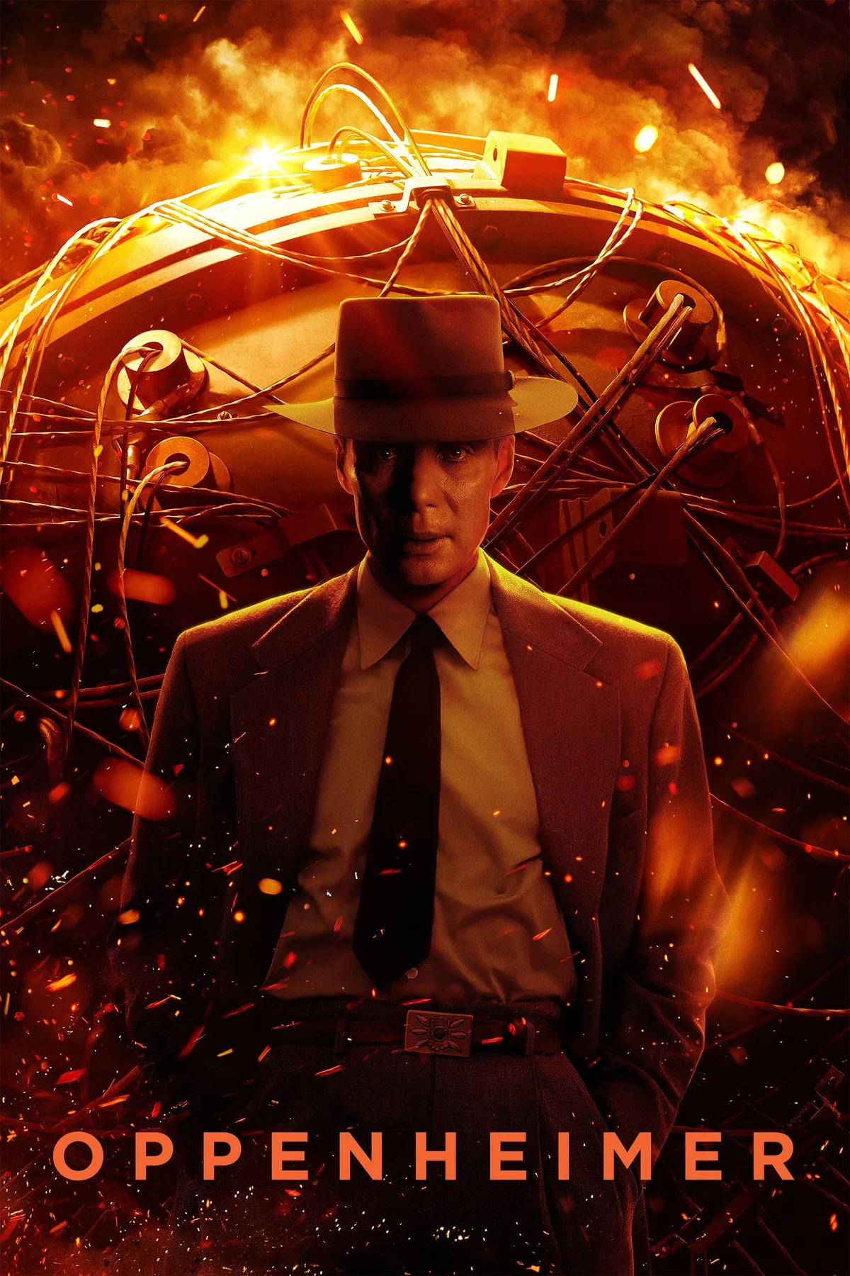Oppenheimer filminin resmi afişi; Cillian Murphy'nin canlandırdığı J. Robert Oppenheimer