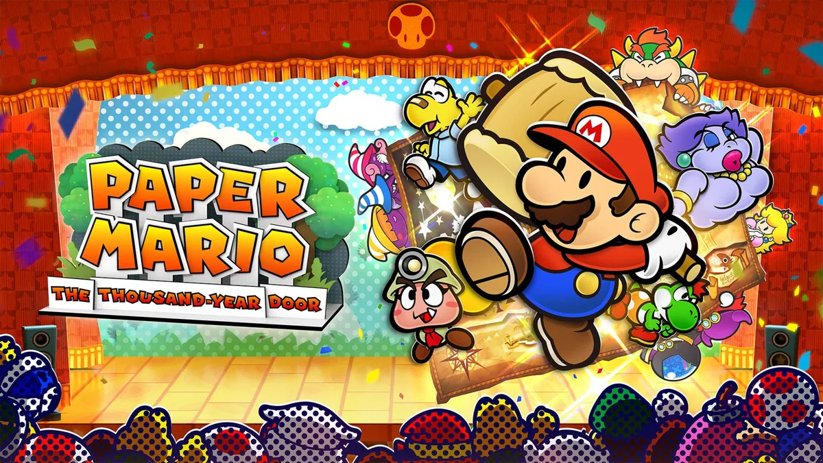 Paper Mario: The Thousand-Year Door oyununun resmi Nintendo anahtar görseli