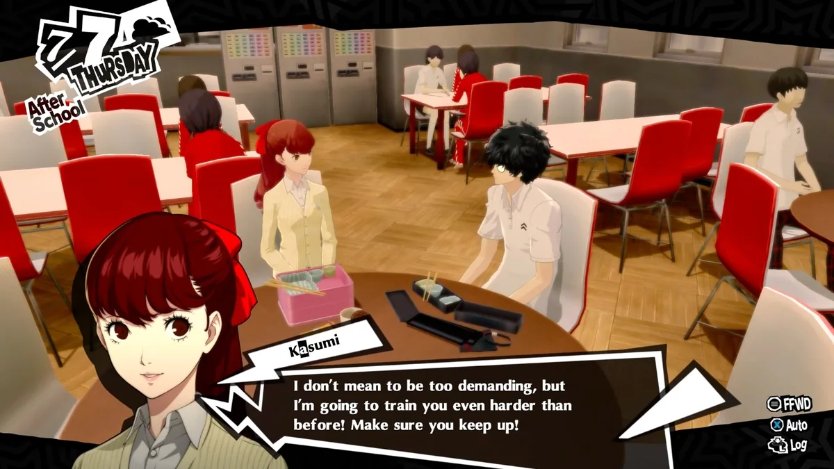 Persona 5 Royal'de Confidant sistemi: Kasumi ile diyalog sahnesi, sosyal bağ mekaniğinin serideki evrimini gösteriyor
